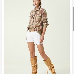 Women's Camouflage Button Down Shirt